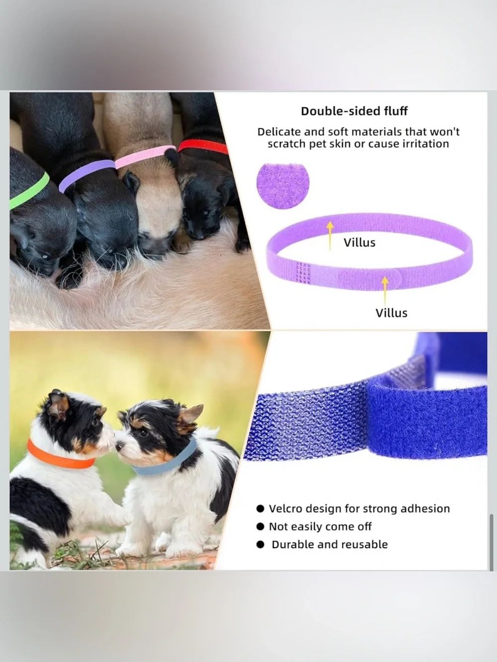 35 Pack Puppy Collars for Litter Reflective Adjustable Dog Collar Soft Nylon